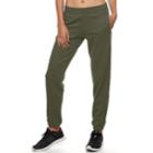 Women's Tek Gear&reg; Banded Hem Fleece Pants, Size: Xl, Dark Green