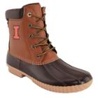 Men's Illinois Fighting Illini Duck Boots, Size: 10, Brown