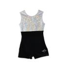 Girls 2-10 Obersee Gymnastics Biketard, Girl's, Size: Xs, Black