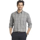 Big & Tall Arrow Classic-fit Plaid Button-down Shirt, Men's, Size: L Tall, Silver