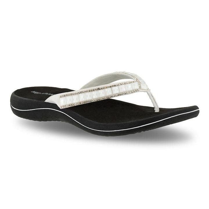 Easy Street Token Women's Flip-flops, Size: Medium (7), White