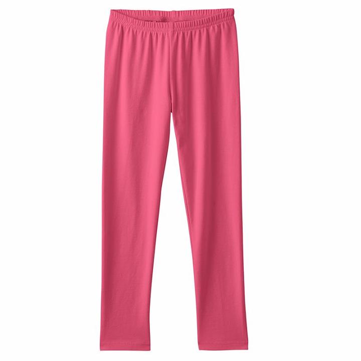 Girls 4-10 Jumping Beans&reg; Solid Knit Leggings, Girl's, Size: 6x, Med Pink