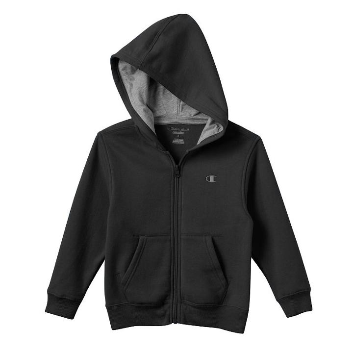 Boys 4-7 Champion Fleece-lined Solid Hoodie, Boy's, Size: 4, Black