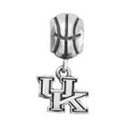 Dayna U Sterling Silver Kentucky Wildcats Team Logo Basketball Charm, Women's, Grey