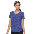 Petite Tek Gear&reg; Burnout Tee, Women's, Size: M Petite, Med Blue