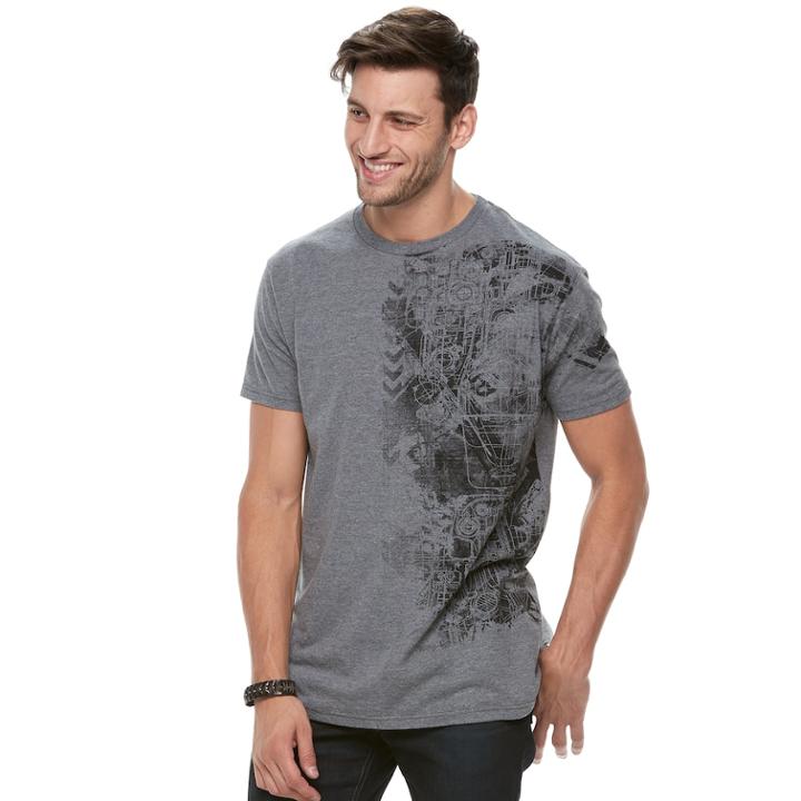 Men's Apt. 9&reg; Die Roboter Tee, Size: Large, Med Grey