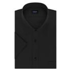Big & Tall Arrow Regular-fit Spread-collar Short-sleeved Dress Shirt, Men's, Size: 22 Tall, Deep Black