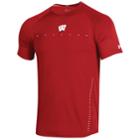 Men's Under Armour Wisconsin Badgers Sideline Training Tee, Size: Large, Red