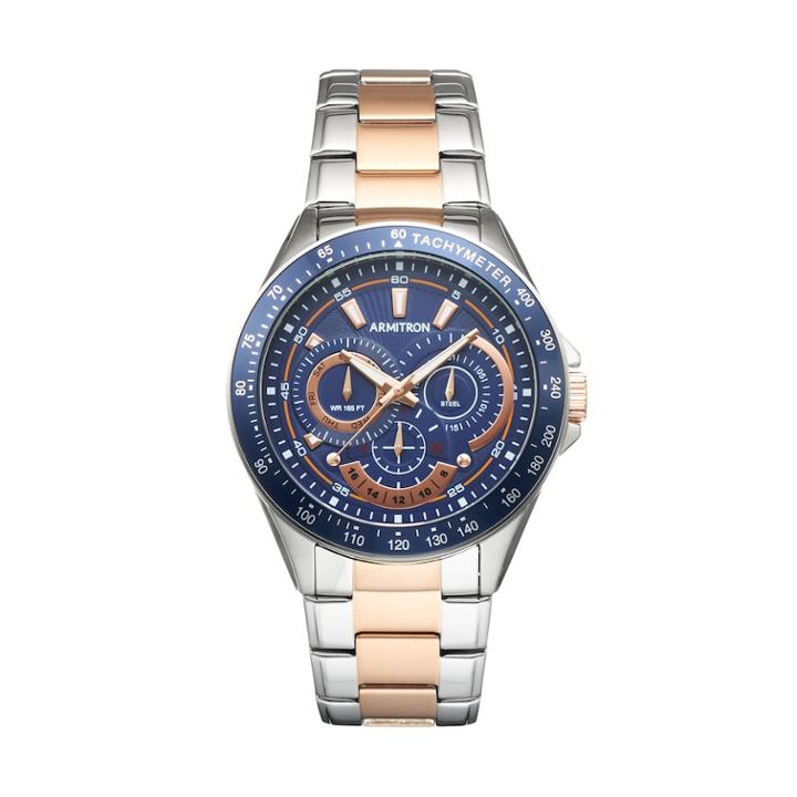 Armitron Men's Two Tone Chronograph Watch - 20/5197nvtr, Multicolor