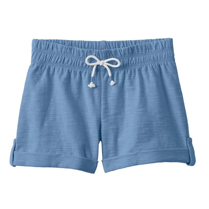 Girls 4-10 Jumping Beans&reg; Slubbed Cuff Shorts, Girl's, Size: 6, Blue (navy)