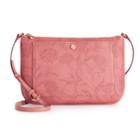 Lc Lauren Conrad Bonne Floral Crossbody Bag, Women's, Light Pink