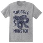 Big & Tall Snuggle Monster Snake Tee, Men's, Size: 3xl Tall, Dark Grey