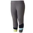 Juniors' Plus Size So&reg; Pieced Hem Capri Leggings, Teens, Size: 3xl, Dark Grey