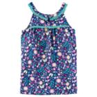 Girls 4-8 Carter's Fringe Trim Multi-floral Printed Tank Top, Size: 6-6x, Print