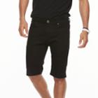 Men's Xray Slim-fit Moto Stretch Denim Shorts, Size: 38, Black