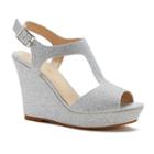 Rampage Candelas Women's Wedge Sandals, Girl's, Size: 7, Silver
