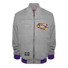 Men's Franchise Club Lsu Tigers Edge Fleece Jacket, Size: Medium, Grey