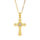 10k Gold Cross Pendant Necklace, Women's