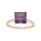Amethyst 10k Gold Ring, Women's, Size: 5, Purple