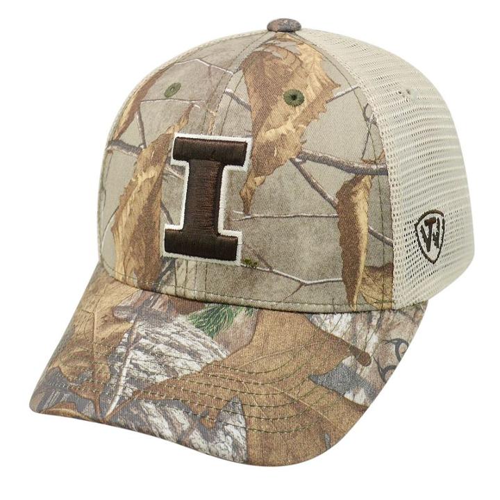 Top Of The World, Adult Illinois Fighting Illini Prey Camo Adjustable Cap, Green Oth