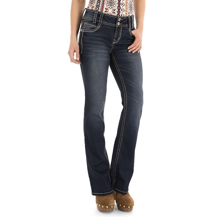 Juniors' Wallflower Luscious Curvy Bootcut Jeans, Girl's, Size: 3, Grey Other