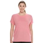 Plus Size Tek Gear&reg; Crewneck Jersey Tee, Women's, Size: 3xl, Brt Pink