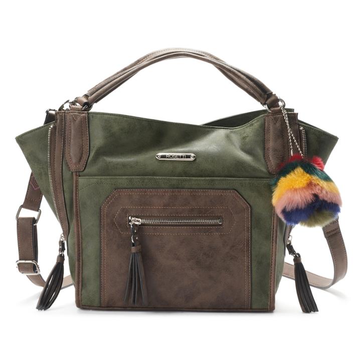 Rosetti Benita Side-zip Satchel, Women's, Med Green