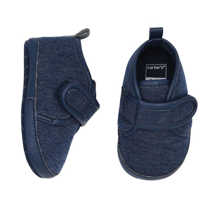 Baby Boy Carter's Low Top Sneaker Crib Shoes, Size: 0-3 Months, Blue (navy)