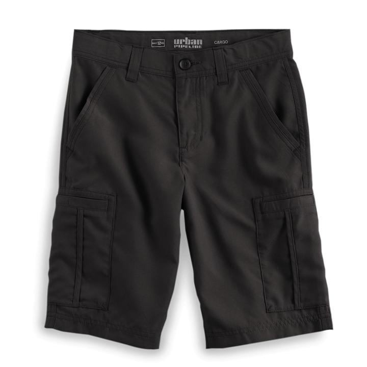 Boys 8-20 Urban Pipeline&reg; Simple Microfiber Cargo Shorts, Size: 18, Black
