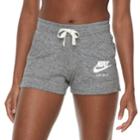 Women's Nike Gym Vintage Drawstring Shorts, Size: Small, Grey