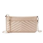 Apt. 9&reg; Nina Quilted Chevron Crossbody Wallet, Women's, Lt Beige
