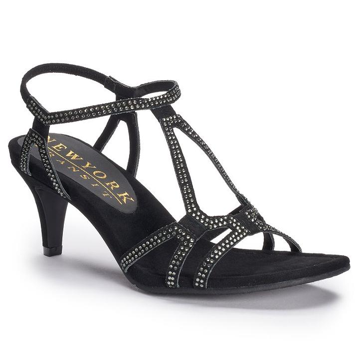 New York Transit Special Time Women's High Heels, Size: Medium (8), Black
