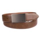 Men's Dockers Reversible Feather-edge Plaque-buckle Belt, Size: 40, Dark Beige