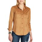 Women's Chaps Faux-suede Work Shirt, Size: Xxl