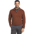 Big & Tall Arrow Classic-fit Sueded Fleece Quarter-zip Pullover, Men's, Size: Xxl Tall, Red/coppr (rust/coppr)