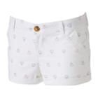 Juniors' So&reg; Chino Shortie Shorts, Girl's, Size: 3, White