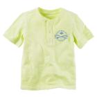 Boys 4-8 Carter's Chest Graphic Henley Tee, Boy's, Size: 6, Yellow