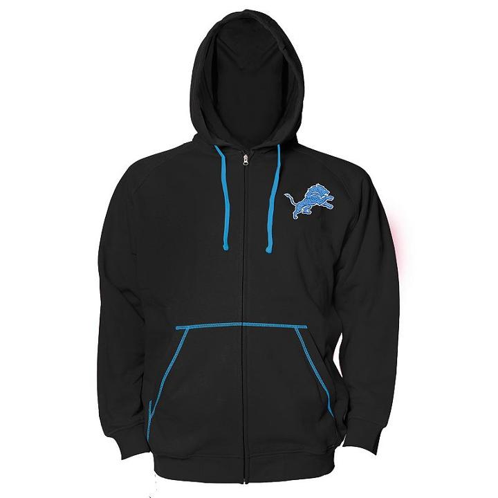 Big & Tall Detroit Lions Hoodie, Men's, Size: M Tall, Black
