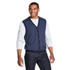 Men's Van Heusen Classic-fit Button-front Sweater Vest, Size: Xl, Med Blue