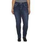 Plus Size Rhythm In Blues Skinny Jeans, Women's, Size: 14 W, Dark Blue