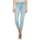Women's Apt. 9&reg; Tummy Control Cuffed Capri Jeans, Size: 12, Blue
