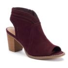Sonoma Goods For Life&trade; Thelma Women's Peep Toe Ankle Boots, Size: 10, Red