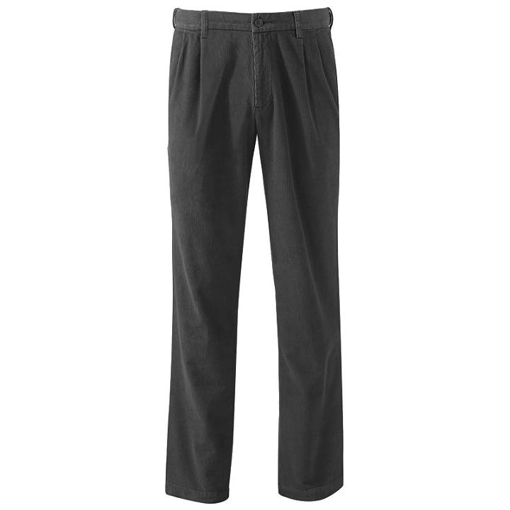 Men's Croft & Barrow® Classic-fit Pleated Corduroy Pants, Size: 30x32, Grey