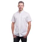 Men's Lee Classic-fit Patterned Stretch Button-down Shirt, Size: Xl, White