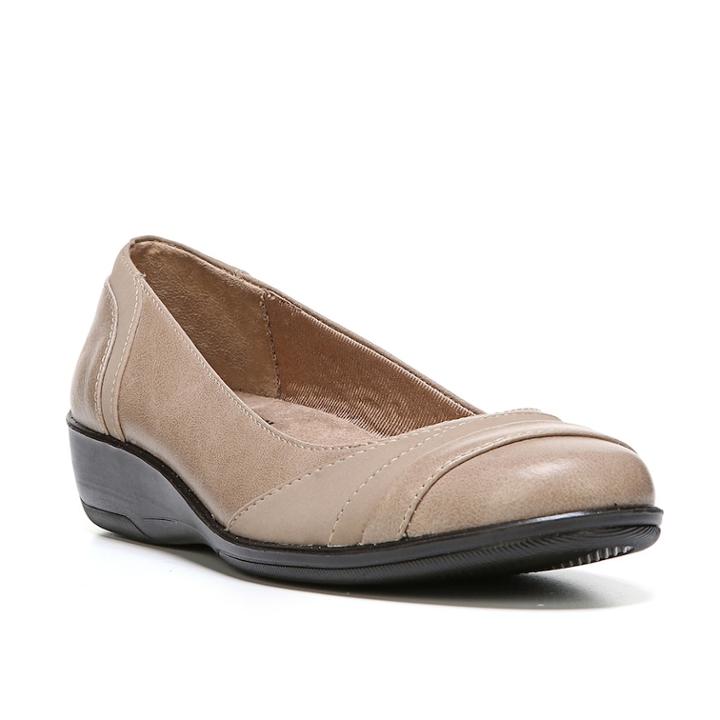 Lifestride Velocity Indeed Women's Wedges, Size: Medium (5), Beig/green (beig/khaki)