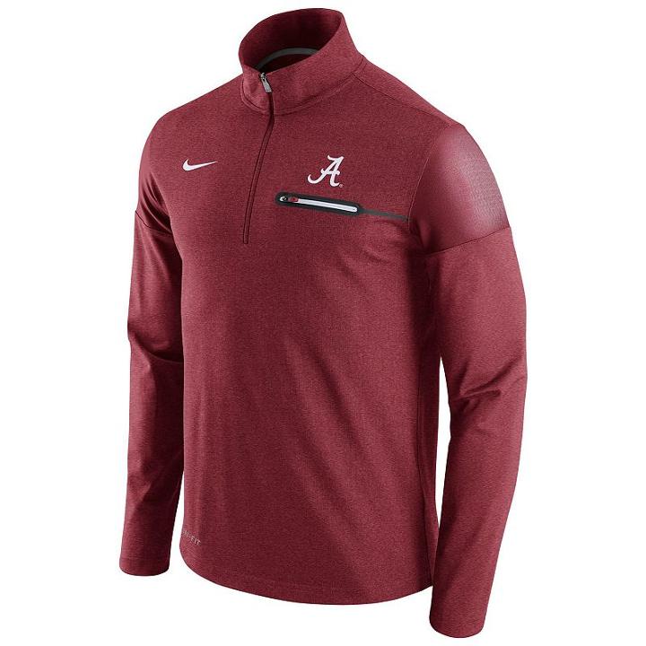 Men's Nike Alabama Crimson Tide Elite Coaches Dri-fit Pullover, Size: Small, Ovrfl Oth