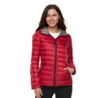 Women's Halitech Hooded Packable Puffer Jacket, Size: Xl, Red