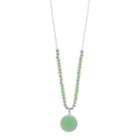 Lc Lauren Conrad Beaded Pendant Necklace, Women's, Green