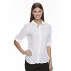 Women's Apt. 9&reg; Georgette Blouse, Size: Large, White