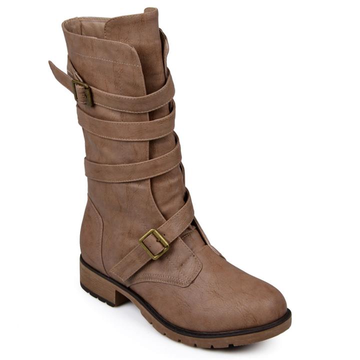 Journee Collection Jennica Women's Midcalf Boots, Size: 7, Lt Brown